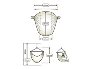 Leżak hamakowy Domingo L180