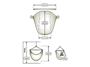 Fotel hamakowy Habana L180